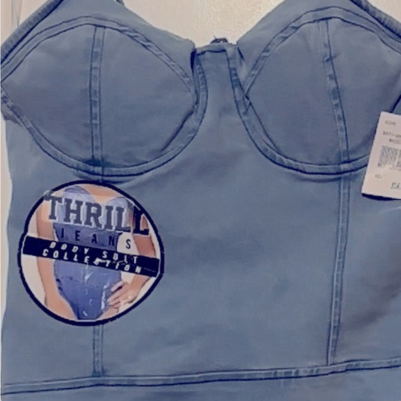 Thrill Denim XL Body suit - NWT - Picture 3 of 6